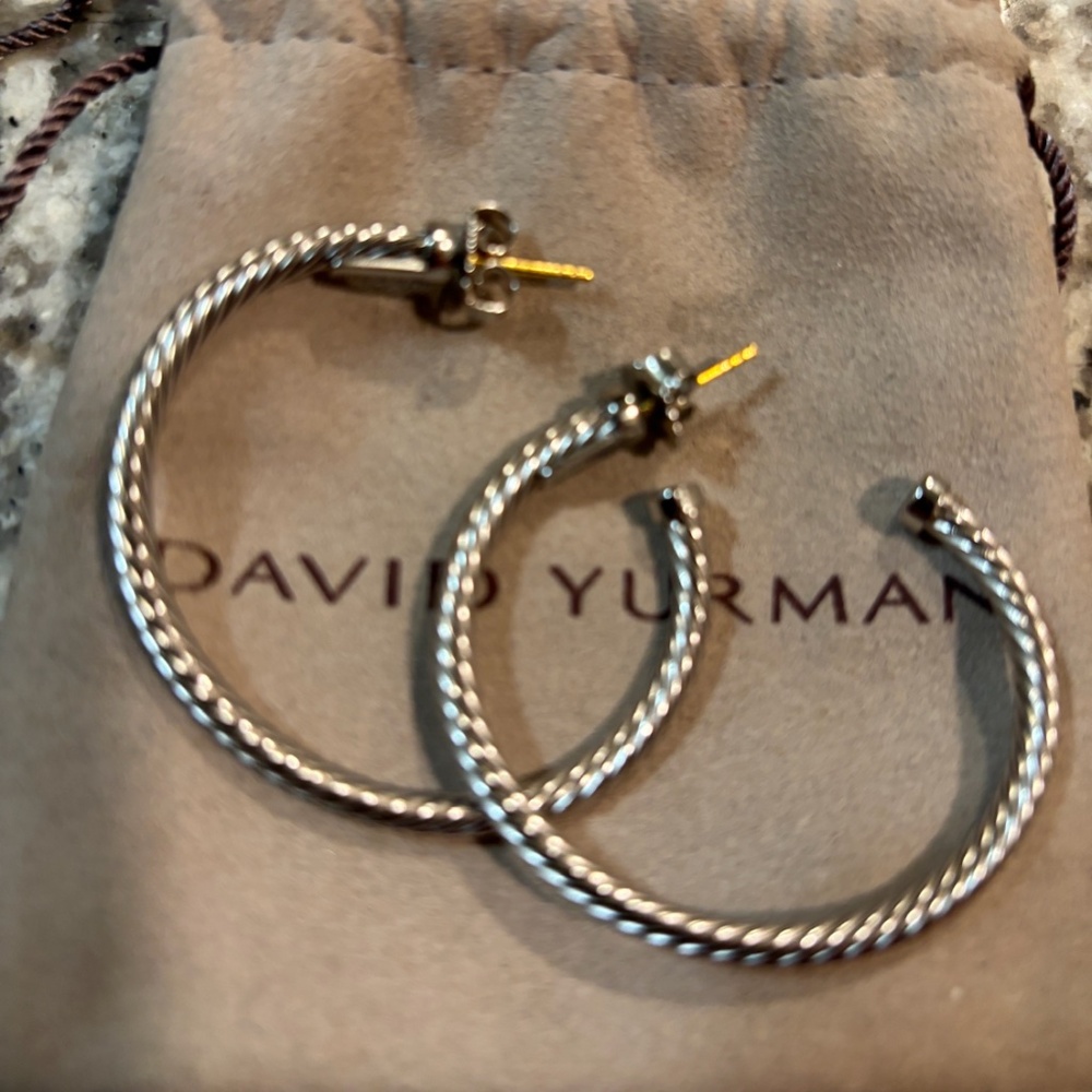Sterling hoops